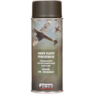 FOSCO barva Army ve spreji 400 ml RAL 6006 BW šedá feldgrau – Zboží Mobilmania