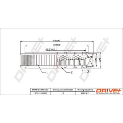 Vzduchový filtr DRIVE+ DP1110.10.0001 – Hledejceny.cz