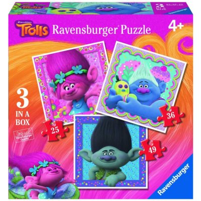 Ravensburger 3v1 06889 Trollové 25,36,49 dílků – Zboží Mobilmania