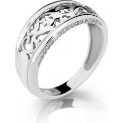 Steel Edge prsten stříbro se zirkony 2375