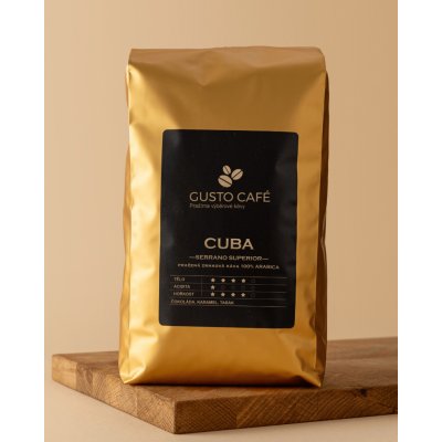 Rodinná pražírna Gusto Café Cuba Serrano Superior zrnková 1 kg – Hledejceny.cz