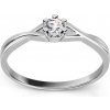 Prsteny iZlato Forever Zásnubní diamantový prsten z bílého zlata Zaina CSBR11A