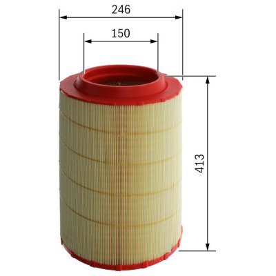 Vzduchový filtr BOSCH F 026 400 588 – Hledejceny.cz