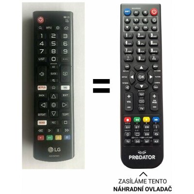 Dálkový ovladač Predátor LG 43UN7300, 43UN7400, 49UN7400 – Zboží Živě