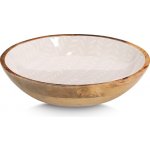 Zeller Servírovací miska z magového dřeva béžová 25 x 25 x 6 cm – Zboží Dáma