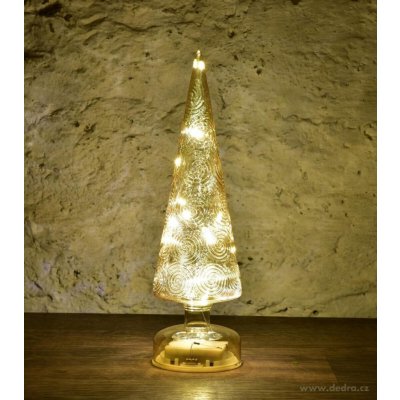 AURELIA 31 cm LED svítící stromeček zlatý dekor – Hledejceny.cz