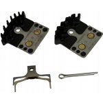 Metalické brzdové destičky Shimano J04C (levá + pravá) s pojistkou a pružinou – Sleviste.cz