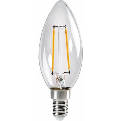 Kanlux LED žárovka XLED Filament Candle C35 2,5W, 250lm, E14, teplá bílá WW , Ra80, 320° – Zboží Živě