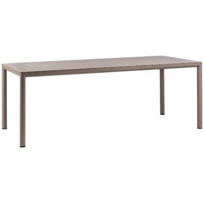 Nardi Tevere 211/275 x 100 cm Světle hnědý plastový rozkládací zahradní stůl – Hledejceny.cz