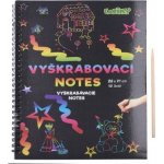 Škrabací Vyškrabovací notes duhový 10 listů v sáčku 20x26cm – Zboží Mobilmania