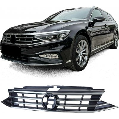 Maska Volkswagen Passat B8.5 (2019-2023) - černá s chromem – Sleviste.cz