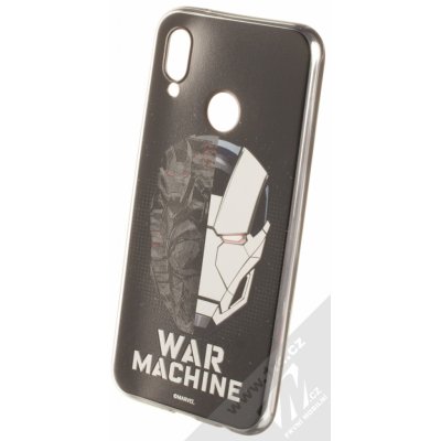 Pouzdro Marvel War Machine 001 TPU pokovené ochranné silikonové s motivem Huawei P20 Lite stříbrné – Zboží Mobilmania