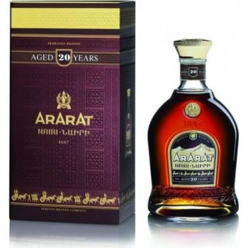 Ararat brandy 20y 40% 0,7 l (holá láhev)