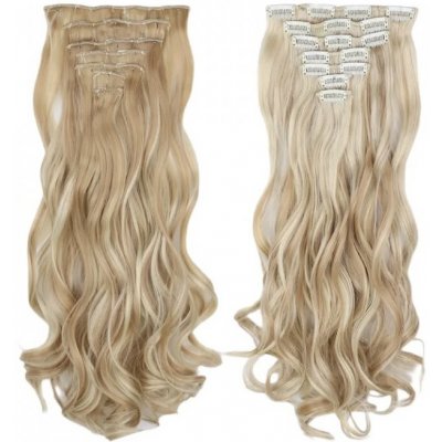 Clip in příčesek - blond s melírem - vlnitý 18H613 – Zboží Dáma