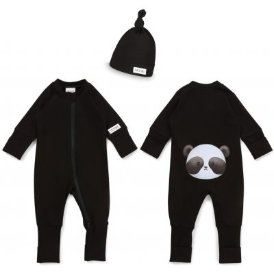 Moniel overal čepice souprava do porodnice pro novorozence All Black černá – Hledejceny.cz