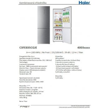 Haier C3FE835CGJE