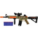 Teddies Samopal na pěnové náboje + náboje 12ks plast 60cm na baterie se světlem – Zboží Dáma