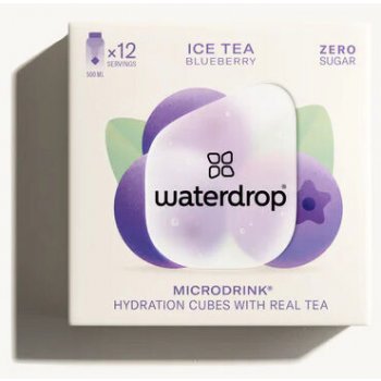 Waterdrop Ice Tea Blueberry bílý čaj borůvka microdrink 12 ks
