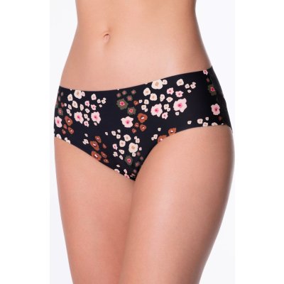 Julimex Kalhotky Lingerie Cheekie panty černá hnědá – Hledejceny.cz