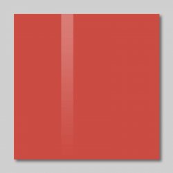 SMATAB® Červená korálová firemní skleněná magnetická tabule Smatab® 80 × 120 cm