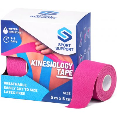 SportSupport Kineziologická tejpovací páska růžová 5 m × 5 cm – Zbozi.Blesk.cz