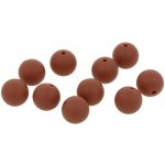 Natana silikonové korálky růžovo hnědé 15 mm 10 ks – Hledejceny.cz