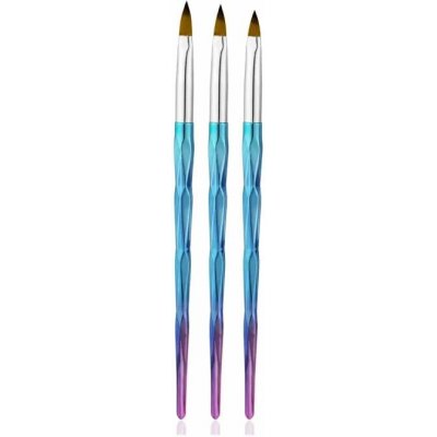 Starnails Diamond sada 3 štětců na akryl – Zboží Dáma