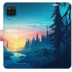 Pouzdro iSaprio Flip s kapsičkami na karty - Magical Landscape Samsung Galaxy A12 / M12 – Zboží Mobilmania