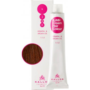 Kallos KJMN s keratinem a arganovým olejem 5.3 Light Golden Brown Cream Hair Colour 1:1.5 100 ml