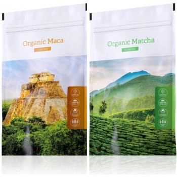 Energy Organic Maca caps 120 kapslí + Organic Matcha powder 50 g