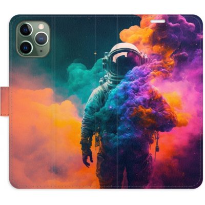 Pouzdro iSaprio Flip s kapsičkami na karty - Astronaut in Colours 02 Apple iPhone 11 Pro – Zboží Mobilmania