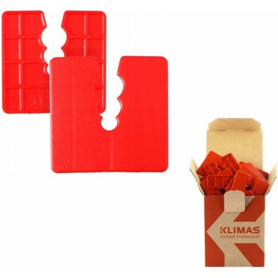 KLIMAS Wkret-met Distanční podložky 50x50mm - PVC 3 mm - 50 ks – Zboží Mobilmania