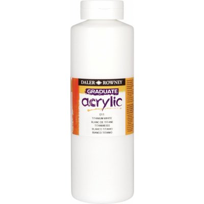 Daler Rowney Graduate akrylová barva titanium white 1000 ml – Hledejceny.cz