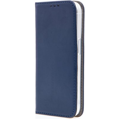 AppleMix Apple iPhone 15 Plus - stojánek + prostor pro platební karty - umělá kůže - tmavě modré