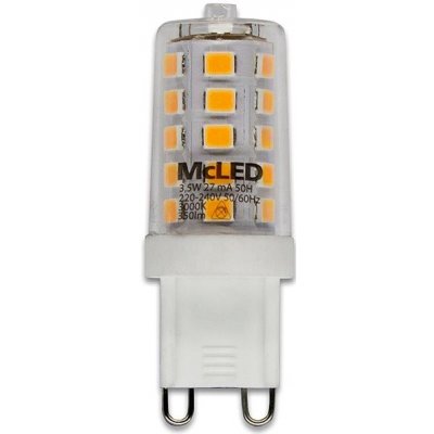 McLED LED G9, 3,5W, 3000K, 350lm – Zbozi.Blesk.cz