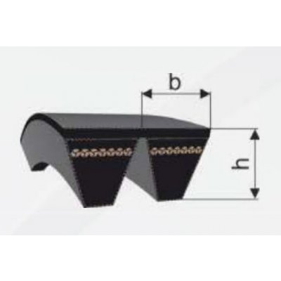 Klínový řemen násobný 2-25J 11430 La Rubena UniBP – Zboží Mobilmania