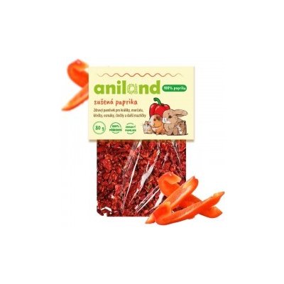 Aniland Paprika červená sušená kostky 80 g – Zboží Mobilmania