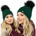 Fashionweek dámská zimní čepice s bambulí ZIZI15/A13 Zelená – Zboží Mobilmania