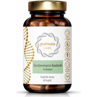 Puravia LABS Probiotika Saccharomyces boulardii 60 kapslí – Hledejceny.cz