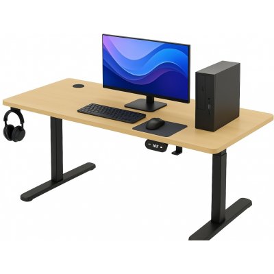 Trendie BR01 světle hnědý s černým rámem 140 cm – Sleviste.cz