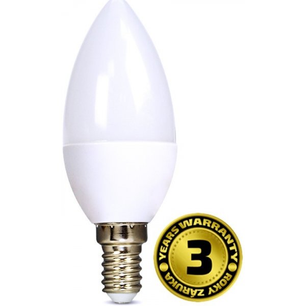 Solight LED žárovka, svíčka, 6W, E14, teplá bílá, 450lm od 29 Kč -  Heureka.cz