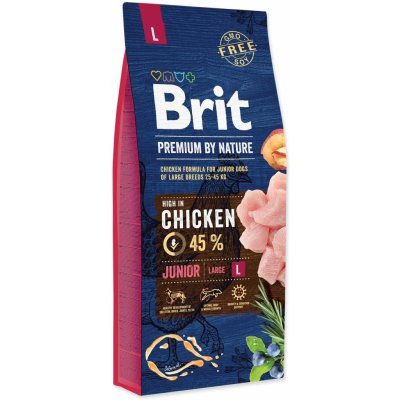Krmivo Brit Premium by Nature Junior L 15kg