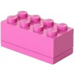 LEGO® Mini Box 4,6 x 9,2 x 4,3 cm růžová – Zboží Dáma