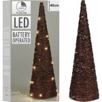 Mat Dekorace PYRAMIDA 40cm RATAN 20LED HN – Hledejceny.cz