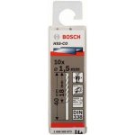 Sada 10ks kobaltových vrtáků do kovu Bosch HSS-Co, DIN 338 - 1.5 x 18 / 40 mm, spirálový, válcovaný (2 608 585 873) – Hledejceny.cz