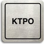 ACCEPT Piktogram KTPO - stříbrná tabulka - černý tisk – Hledejceny.cz