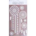 Anděl samolepící dekorace 10462 bílý lapač snů s glitry 24 x 47,5 cm – Hledejceny.cz