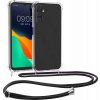 Pouzdro a kryt na mobilní telefon Samsung Pouzdro kwmobile Pevné silikonové Crossbody Samsung Galaxy A14 5G / LTE s popruhem přes rameno - čiré