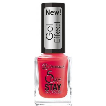 Dermacol lak na nehty s gelovým efektem 5 Day Stay 28 Moulin Rouge 12 ml