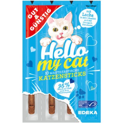 Gut & Günstig Žvýkací tyčinky s lososem & pstruhem 50 g – Sleviste.cz